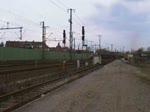 Gterzugfahrt mit BR 152 und den tglichen Rhrenzug in Lehrt am 12.02.2010