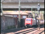 152 147 fuhr mit einem Gz durch den Bahnhof Hamburg-Harburg am 15.4.