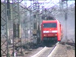 152 039 fuhr mit einem Schotterzug durch Hamburg-Harburg am 15.4.
