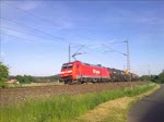 Die 152 036 fuhr am 5.6.10 mit Kesselwagen in richtung Saalfeld. Halach(b. Kronach)