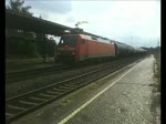 152 156-6 fuhr mit Kesselwagenzug durch Leipzig-Leutzsch und bog dann in den Gterring ein. 26.7.10