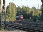 Die 152 165-7 mit Gterfracht am Haken,auf ihren Weg nach Aachen West.Hier bei der   Durchfahrt in Eschweiler im September 2012.