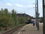 Vorbeifahrt von 182 004 in Rostock-Holbeinplatz.