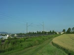 183 704 mit einem Autozug am 08.07.2012 zwischen Plattling und Stephansposching.