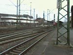 Ausfahrt Gterzug in Lehrte, am 12. Mrz 2010 mit BR 185