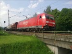 Die 185 265-6 fuhr am 29.5.10 mit einem Gemischten Gterzug in richtung Lichtenfels. Halach(b. Kronach)