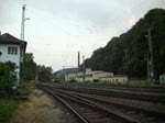 Zugbegnung zweier mit BR 185 bespannter Gterzge am 30. Juni 2010 in Kronach.