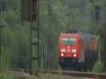 185 368-8 mit Gz in Fahrtrichtung Bebra bei Ludwigsau-Friedlos.