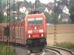 185 287-0 lsst auf ihren Weg in Richtung Bebra whrend der Fahrt den Pantho runter...