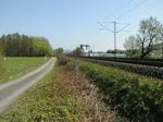 Baureihe 185 auf der Kinzigtalbahn (Hessen) zwischen Gelnhausen und Langenselbold am 8.4.2011.