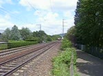 Whrend DB 185 071-9 einen Containerzug nach RF bringt, kommt DB 146 115-1 aus der Gegenrichtung. RO am 12.05.07.