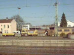BR 185 Railion mit Hanggartner Zug in Fulda
