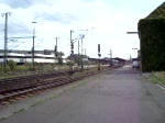 Hterzugdurchfahrt mit einer 185 am 5.8.09 im Lehrte.