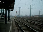 185 191 mit einem Walterzug aus Richtung Magdeburg in Richtung Wittenberge.