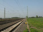 eine 185....von Raillion mit Güterzug Ende April zwischen Dülmen und münster