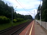 BR186 941 mit Sattelaufliegerzug durch Porażyn in Richtung Poznań, 07.06.2020