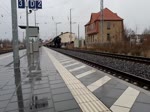187 166 befuhr Gleis 2 in Elsterwerda am 14.12.2019 um 11:57 Uhr in Richtung Dresden.