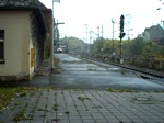Durchfahrt Gterzug mit Schwarzer Lady, am 10.10.09 in Lehrte.