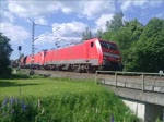 Die 189 017 und 152 006 zogen am 4.6.10 einen gemischten Güterzug in richtung Lichtenfels.