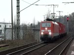 189 007 bei der Durchfahrt mit ihrem Containerzug in Dresden Cotta .
25.03.11