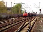 BR 189 bei der Durchfahrt des Bahnhofes Hannover/Linden am 09.04.2009