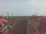 189 010 zieht am 04.07.09 einen Gterzug in den Rbf Halle(S).