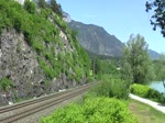 186 283 + 189 912 mit einem KLV am 19.05.2012 bei Jenbach.