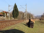 192 001 Smartron und 191 023 I-Dispo fuhren am 24.03.18 durch Remschütz nach Dessau.