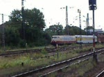 103 222-6 mit einem Messzug von Rheydt nach Minden bei der Einfahrt in Hamm/Westfalen.(03.08.07)