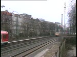 103 184-4 zog den TEE von AKE-Touristik durch den Stadteil Hamburg-Dammtor am 27.3.