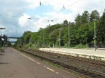 Vllig berrascht hat uns die 103 222-6 mit dem RailLab am 28.08.2009 in Eichenberg in Fahrtrichtung Gttingen.