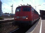 110 339-9 mit einer Überführungsfahrt eines ICE2 BordBostro`s vom Ausbesserungswerk(AW) Krefeld-Oppum nach Berlin im Dortmunder Hbf.(27.07.07)