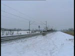 110 231 fuhr mit einem PBZ durch ein vorrtchen bei Lneburg am 16.1.