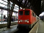 110 231 verlsst mit einem Lz den Klner Hbf