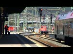110 352-2 erreicht mit einem Sonderzug von Waren (Mritz) nach Kufstein den Bahnhof Saalfeld (Saale) auf Gleis 4.
