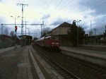 Ausfahr RE in Lehrte an 28.02.2010
