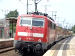 Ausfahrt eines RE nach Hannover, am 16.6.09.