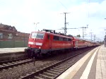RigonalExpress im Lehrte zur Ausfahrt am 16.6.09.