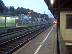 Eine 111 durchfhrt am 30. Oktober 2009 solo Kronach aus Richtung Saalfeld kommend. Ich vermute mal die Lok kam aus Dessau.