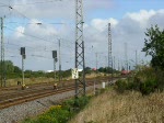 E-Lok BR 112 190-4 -DB AG- mit RE 38211 (Wismar-Ludwigsfelde) am Haken f�hrt in den Haltepunkt Holthusen ein 12.09.2009