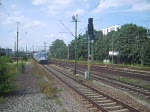 Die 101 101-4 fhrt am 21.7.07 in den Hbf von Hannover ein.