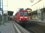 Ausfahrt RE im Lehrte am 03.12.2009.