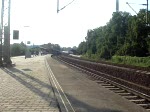 Einfahrt des RE1 aus Magdeburg zur Weiterfahrt Richtung Frankfurt/Oder. Bahnhof Werder (Havel) 