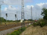 E-Lok BR 112 190-4 -DB AG- mit RE 38211 (Wismar-Ludwigsfelde) am Haken fhrt in den Haltepunkt Holthusen ein 12.09.2009