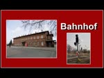 Ein Gterzug mit einer 145er Lok durchfhrt den Bahnhof Anklam, danach ist die Ein-und Ausfahrt des RE 18310 nach Stralsund zu sehen.