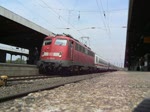 Die 113 309-9 zieht den ICE Ersatz mit 113 268-7 von Hamm HBF nach Bonn am 29.05.2010
