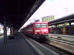 RE38315 von Stralsund nach Falkenberg(Elster)kurz vor der Abfahrt im Stralsunder Bahnhof.(08.09.08)