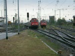 115 332-9 mit IC1809 von Ostseebad Binz nach Kln Hbf.bei der Einfahrt im Rostocker Hbf.(03.05.09)