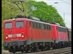 140 876-4 und 140 XXX-X ziehen einen Gz die Cornberger Hhe hinauf in Richtung Sden. Aufgenommen am 13.05.2010.