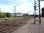 Gterzugdurchfahrt mit einer 140 im Lehrte am 5.8.09